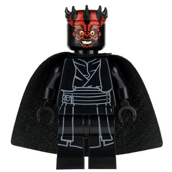 LEGO 樂高 星際大戰人偶 sw650 達斯摩爾 darth maul 含武器 帽子 75096-細節圖2
