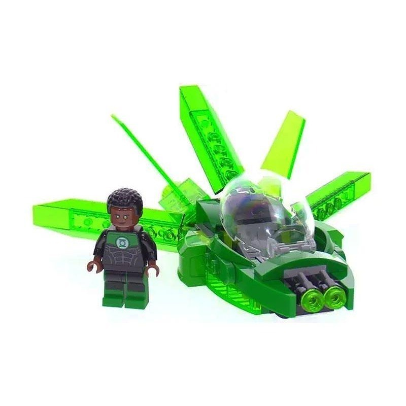 LEGO 樂高 超級英雄人偶 John Stewart sh428 DC 綠燈俠 戰機 11914-細節圖2