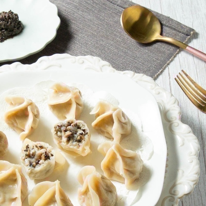 減脂教練指定地中海三包組｜松露雞肉 墨魚鮮蝦 青醬雞肉手工水餃｜20顆*3包｜健康水餃-細節圖2