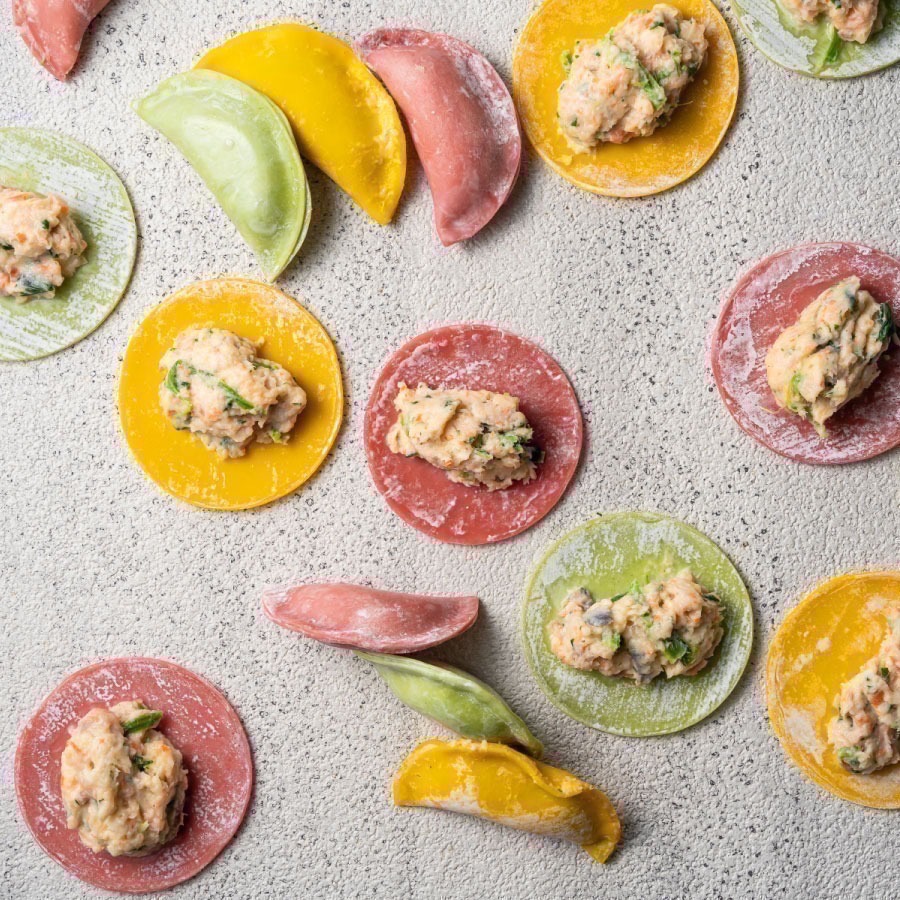 無鹽無添加｜義式白醬鮭魚寶寶手工水餃｜20顆｜健康水餃-細節圖2