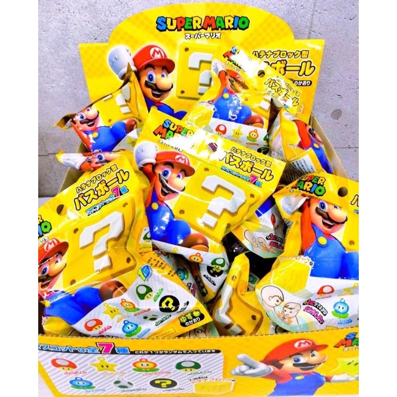 🔥現貨🔥 日本 超級瑪莉歐 泡澡球 共6+1款小道具 Super Mario 扭蛋 玩具 公仔 沐浴球 方塊 洗澡玩-細節圖2