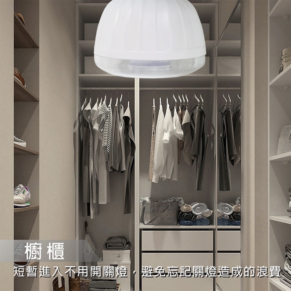 【明沛】5W LED紅外線感應燈-E27彎管型-紅外線感應-人來即亮 人走即滅-MP4879-細節圖6