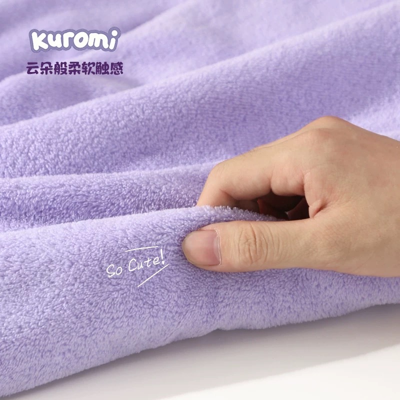 三麗鷗 庫洛米 美樂蒂 玉桂狗 浴巾 毛巾 乾髮帽 三件套-規格圖9