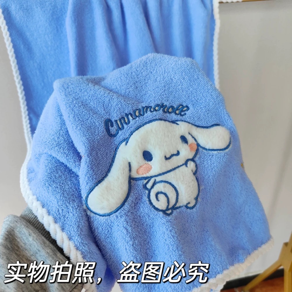 三麗鷗 庫洛米 美樂蒂 玉桂狗 浴巾 毛巾 乾髮帽 三件套-規格圖9
