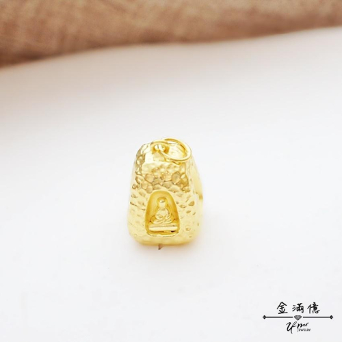 黃金墜飾【四面佛神像】泰國靈驗的四面佛造型 神像黃金墜子 黃金項鍊 9999純金金飾