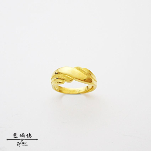 純金戒指【無欲則剛】黃金男生戒指 9999純金戒指 金飾