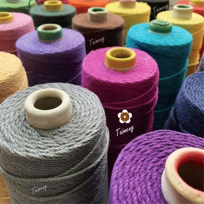 台孟牌 染色 粗 麻繩 3mm 25色 大包裝 台灣製造 彩色 黃麻 毛線 麻紗 編織 園藝材料 植物 苔球 鹿角蕨上板-細節圖2