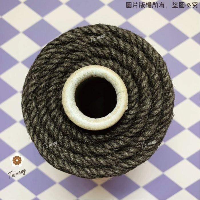 台孟牌 染色 粗 麻繩 6mm 黑咖啡色 台灣製造 貓抓 無味 無毒 麻線 黃麻 童軍繩 編織 園藝材料 天然植物 環保-細節圖3