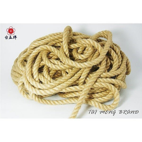 台孟牌 染色 粗 麻繩 10mm 紅色 台灣製造 貓抓 無味 無毒 麻線 黃麻 童軍繩 編織 園藝 材料 天然植物 轎繩-規格圖11