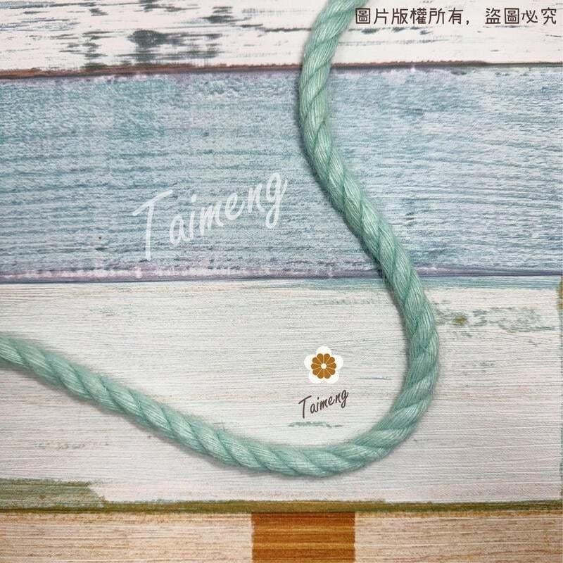台孟牌 染色 粗 麻繩 10mm 淡藍色 台灣製造 貓抓 無味 無毒 麻線 黃麻 童軍繩 編織 園藝材料 天然植物 環保-細節圖4