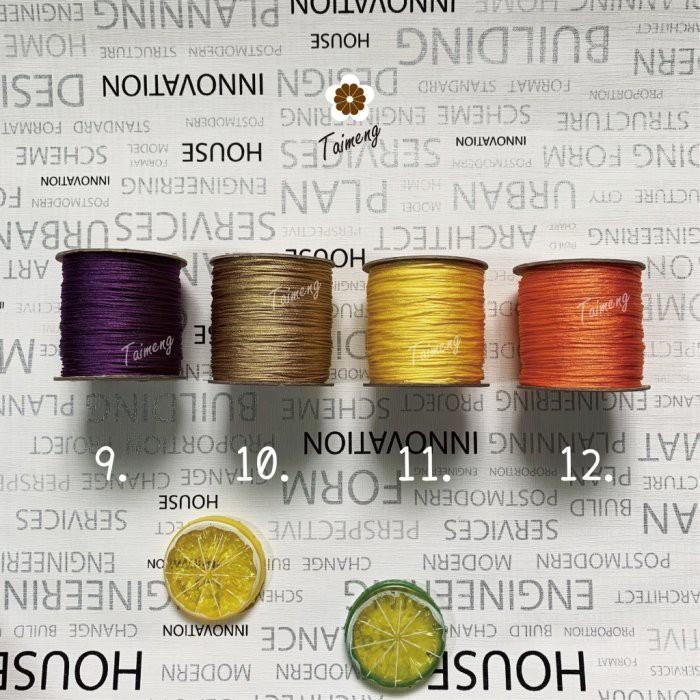 台孟牌 文化線 18色 1.5mm (流蘇、中國結、利利安、串珠、編織、手工藝、麗麗安、繩子、飾品、手環、吊繩、材料)-細節圖5