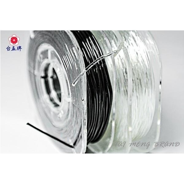 台孟牌 透明 彈力線 14色 0.8mm 台灣製造 水晶線 牛筋線 扁絲線 橡筋線 佛珠線 飾品繩 串珠 彈性 手作材料-細節圖2