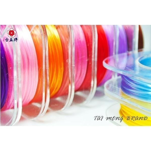 台孟牌 透明 彈絲線 14色 0.68mm 台灣製造 水晶線 牛筋線 扁絲線 橡筋線 佛珠線 飾品 串珠 彈性 手作材料-細節圖4