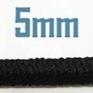 黑色 一般彈性(延展性好) 5mm 約110碼