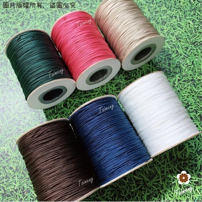 台孟牌 無蠟防過敏 蠶絲蠟線 0.8mm 圓繩 6色 台灣製造 手縫 皮雕 皮革 編織 防水 車縫 泰國 衝浪線 圓蠟繩-細節圖3