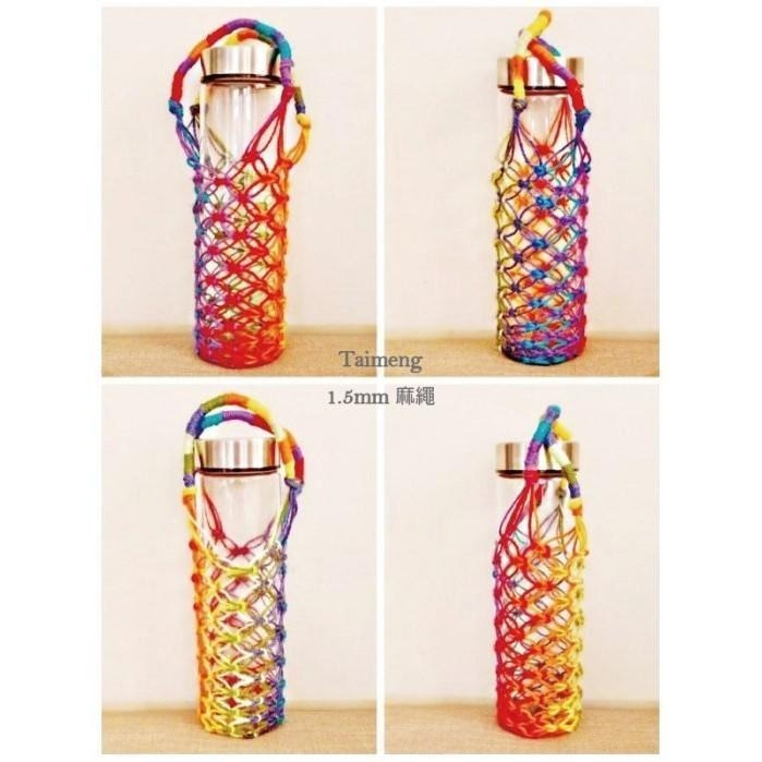 台孟牌 染色 麻繩 NO.29 粉橘色 1.5mm 34色 台灣製造 彩色 黃麻 毛線 麻紗 編織 園藝材料 植物 苔球-細節圖10