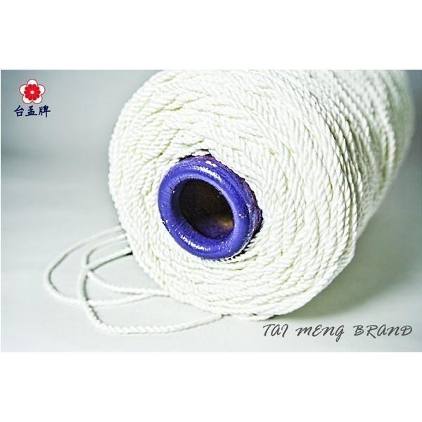 台孟牌 特多龍繩 3種規格 一公斤 台灣製造 五金 網室 編織 束口繩 童軍繩 安全繩 綁繩 拉繩 登山繩 三股 露營繩-細節圖3