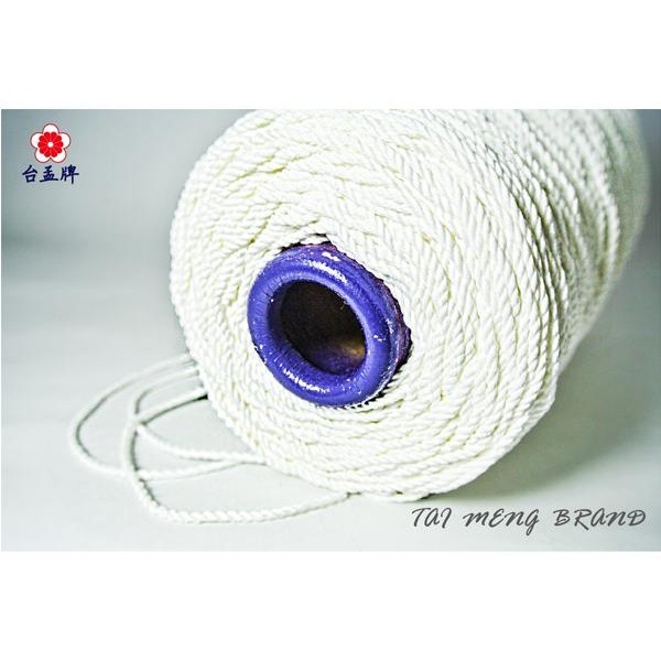台孟牌 特多龍繩 3種規格 台灣製造 五金 網室 編織 束口繩 童軍繩 安全繩 綁繩 拉繩 登山繩 三股 露營繩 防護繩-細節圖4