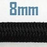 台孟牌 圓鬆緊帶 彈性強 8mm 黑色 大包裝 台灣製造 包芯 椅子 鬆緊繩 夾娃娃機 髮飾 超彈力 伸縮繩 束帶 健身-規格圖11