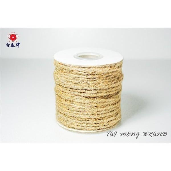 台孟牌 原色 麻繩 50顆 免運優惠 團購批發 台灣製造 上板麻線 黃麻 毛線 麻紗 編織 園藝材料 植物 苔球 鹿角蕨-細節圖2