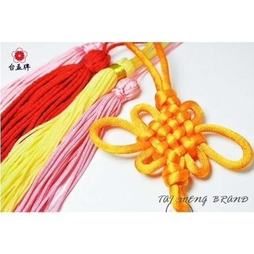 台孟牌 中國結 紅色 台灣製造 韓國絲 6號 5號 4號 3號 編織繩 串珠 繩結 冰絲流蘇線 尼龍繩 保平安 中國結繩-細節圖3