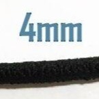 台孟牌 圓鬆緊帶 5mm 4mm 黑色 台灣製造 包芯 鬆緊繩 拼布 材料 髮飾品 彈性 彈力 伸縮 束帶 髮圈 包裝帶-規格圖11