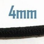台孟牌 圓鬆緊帶 5mm 4mm 黑色 台灣製造 包芯 鬆緊繩 拼布 材料 髮飾品 彈性 彈力 伸縮 束帶 髮圈 包裝帶-規格圖11
