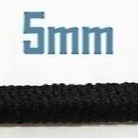 台孟牌 圓鬆緊帶 5mm 4mm 黑色 台灣製造 包芯 鬆緊繩 拼布 材料 髮飾品 彈性 彈力 伸縮 束帶 髮圈 包裝帶-規格圖11