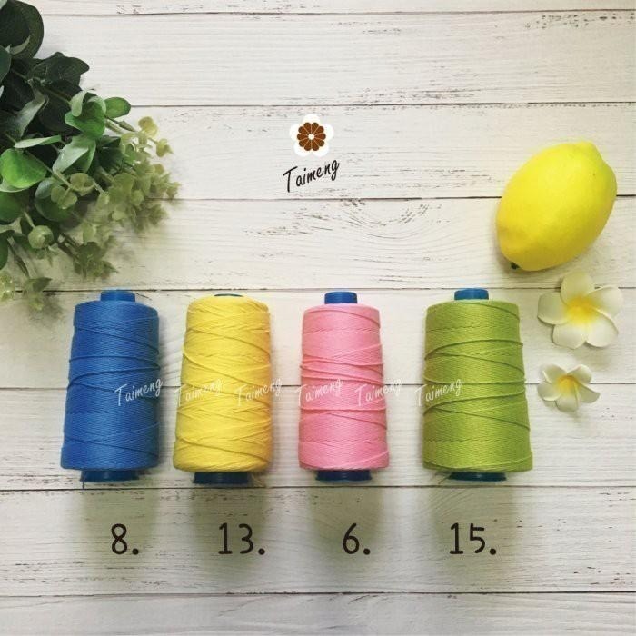 台孟牌 SP 縫紉線 28色 20/6 六股 0.8mm 台灣製造 棉線 車縫 手縫 編織繩 棉繩 原住民提花 6股毛線-細節圖5