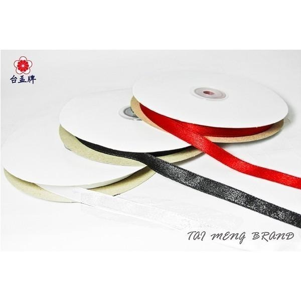 台孟牌 尼龍 緞帶 6mm 二分 黑 白 台灣製造 單面緞帶 禮品 禮盒 包裝 緞帶花 蝴蝶結 婚禮佈置 雪紗緞帶 花藝-細節圖2