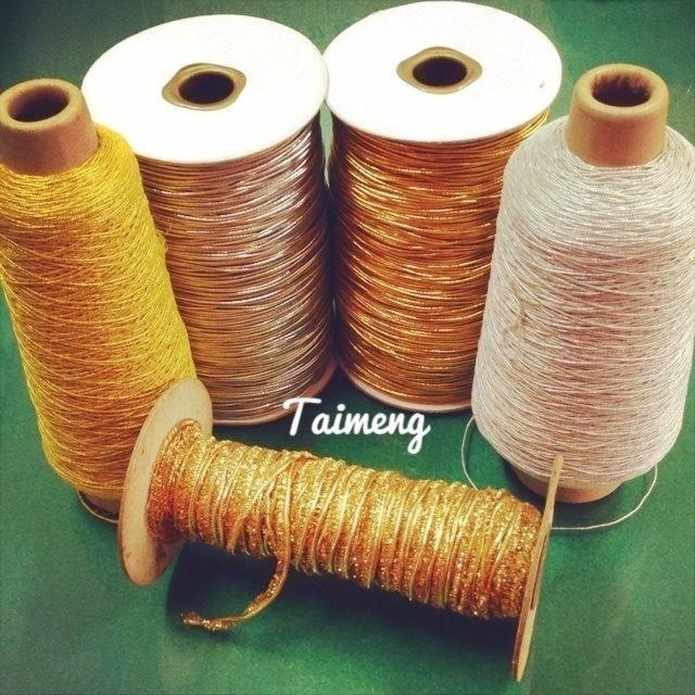 台孟牌 3mm 彈性 金蔥 銀蔥 扁狀 鬆緊帶 小包裝 台灣製造 金線 束帶 中秋 禮品禮盒 吊牌 吊卡 金屬繩 鳳梨酥-細節圖4