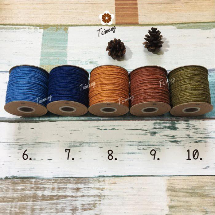 台孟牌 染色 棉繩 1.5mm 35色 (麻花繩、細棉繩、彩色棉繩、棉線、編織、手工藝、DIY、包裝、吊繩、材料、天然)-細節圖3