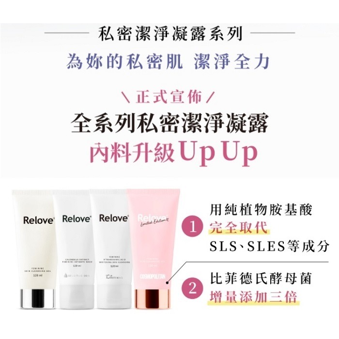 RELOVE 傳明酸美白私密潔淨凝露 120ml-細節圖4