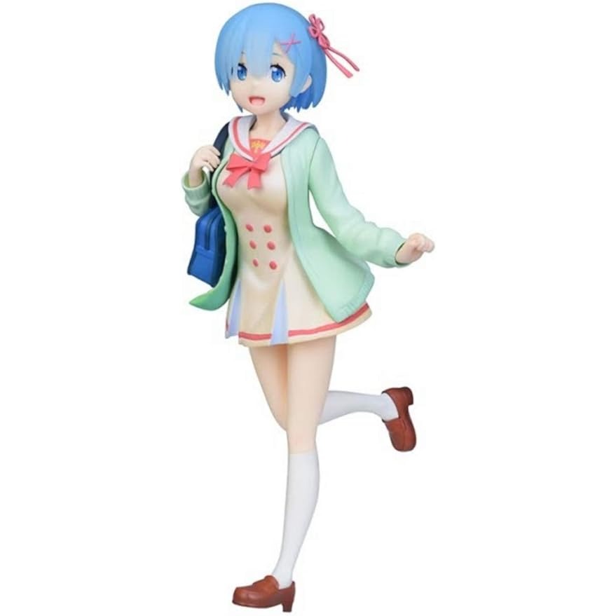 日版 Re:從零開始的異世界生活 制服 學生服 雷姆 蕾姆 REM 美少女 公仔 ND0034-S-細節圖2