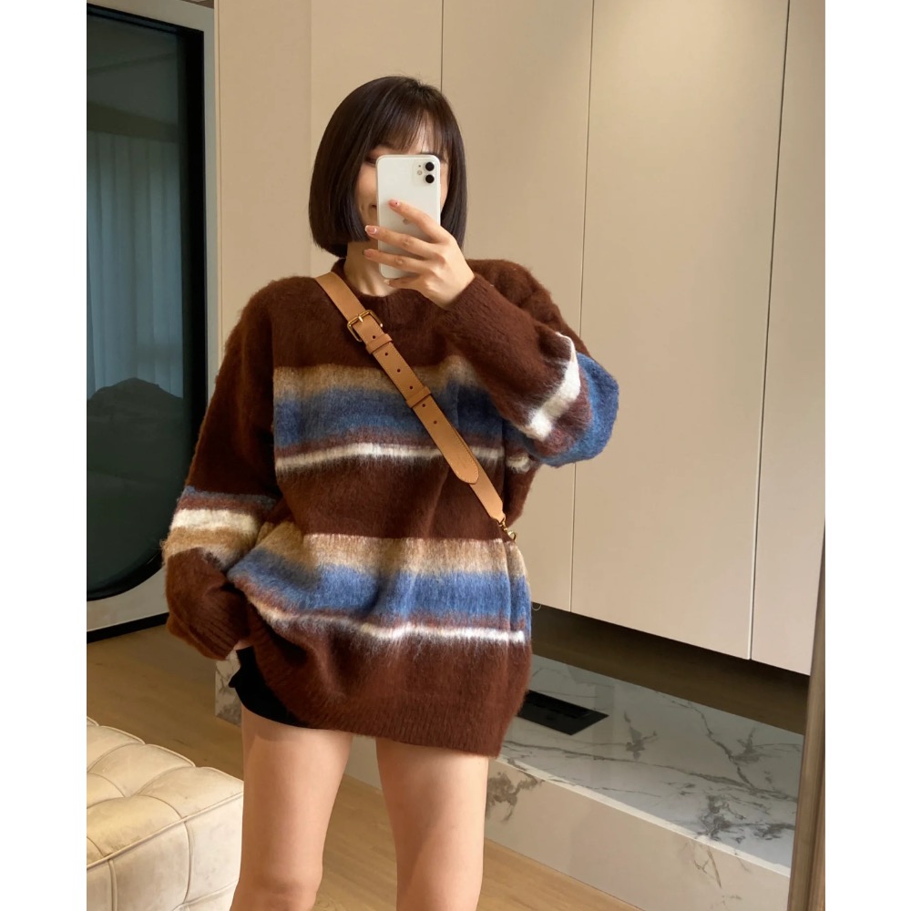 韓版軟糯暈染上衣-細節圖3