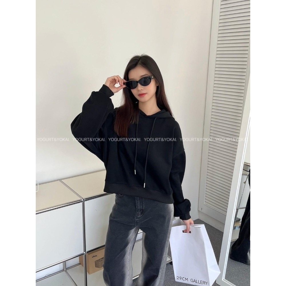 素色短板帽T（6色）-細節圖2