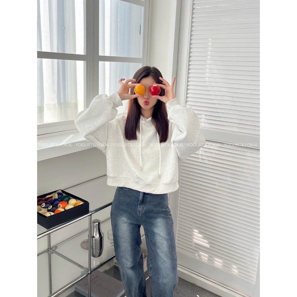 素色短板帽T（6色）-細節圖3