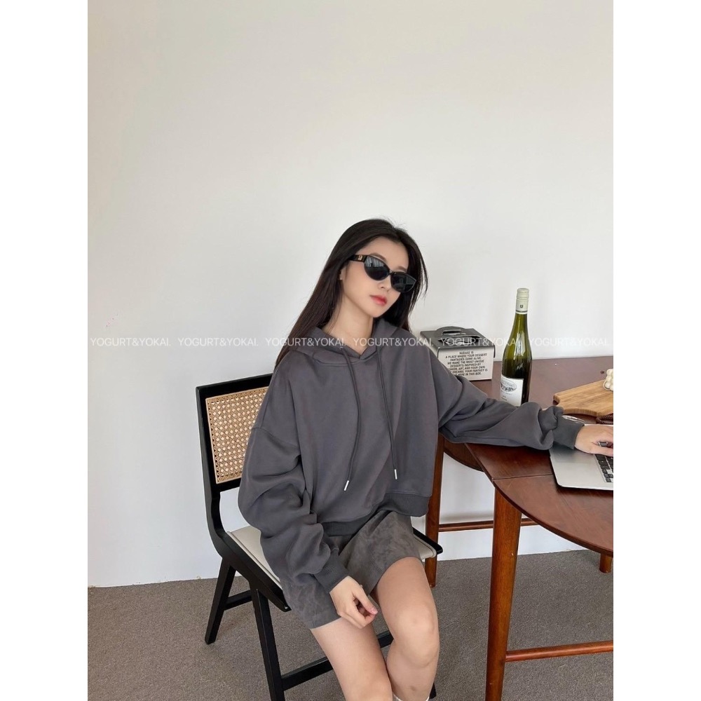 素色短板帽T（6色）-細節圖4