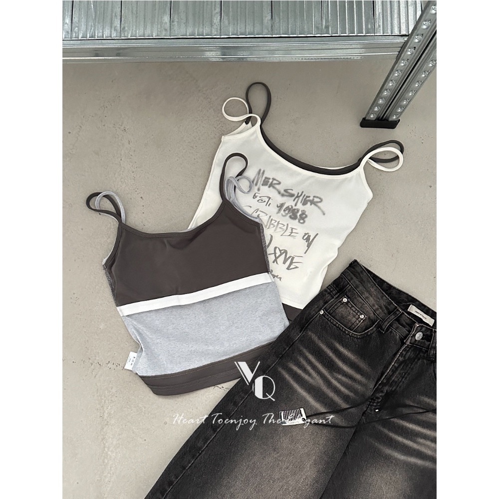 假兩件吊帶（有胸墊）-細節圖5