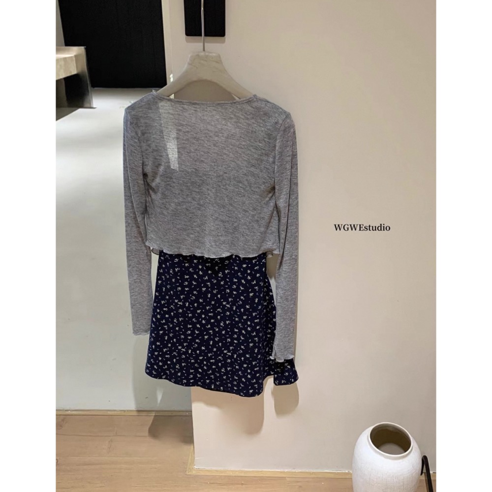 碎花吊帶洋裝+外搭外套-細節圖8