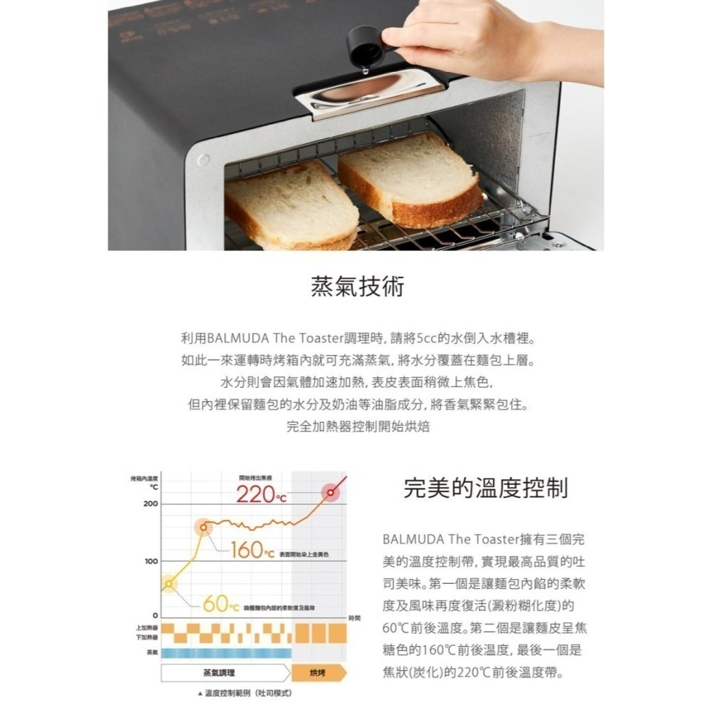 BALMUDA The Toaster K05C  蒸氣烤麵包機 官方指定經銷公司貨-細節圖4