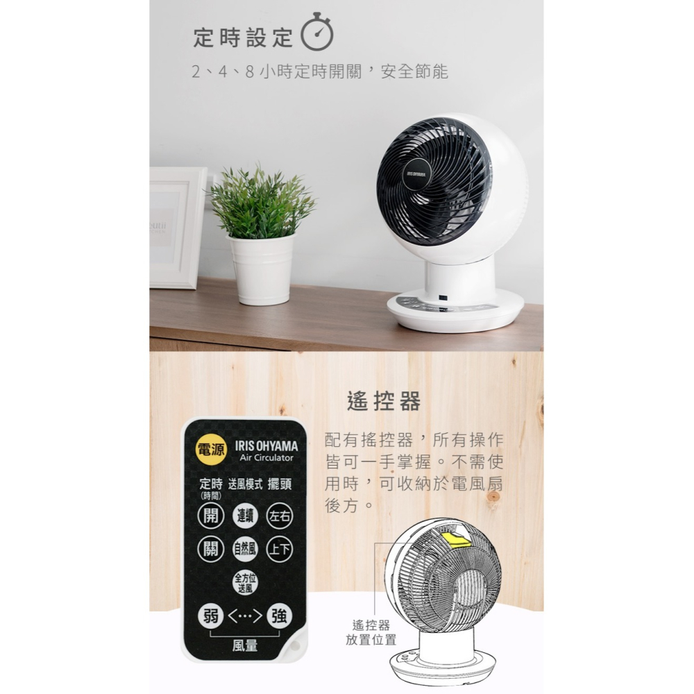 IRIS PCF-SDC15T 空氣對流循環扇 DC直流馬達 適用12坪-細節圖6