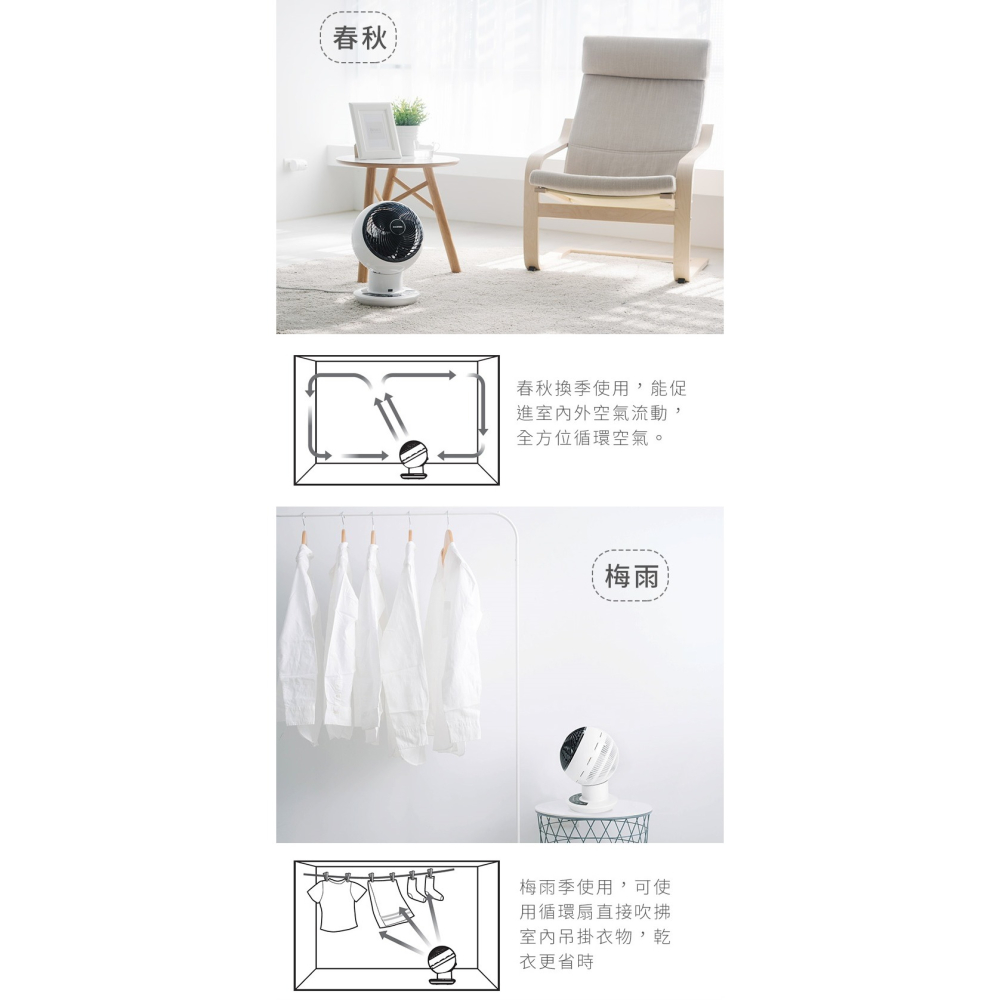 IRIS PCF-SDC15T 空氣對流循環扇 DC直流馬達 適用12坪-細節圖7