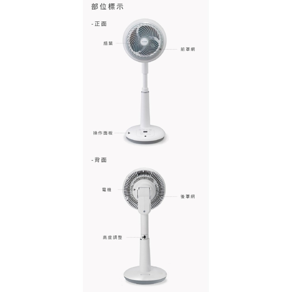 IRIS OHYAMA STF-DC18T 直立式3D循環扇-細節圖6