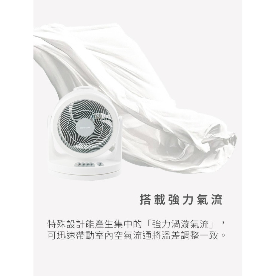 IRIS OHYAMA PCF-HM23W 擺動式循環扇 電風扇  10坪-細節圖3