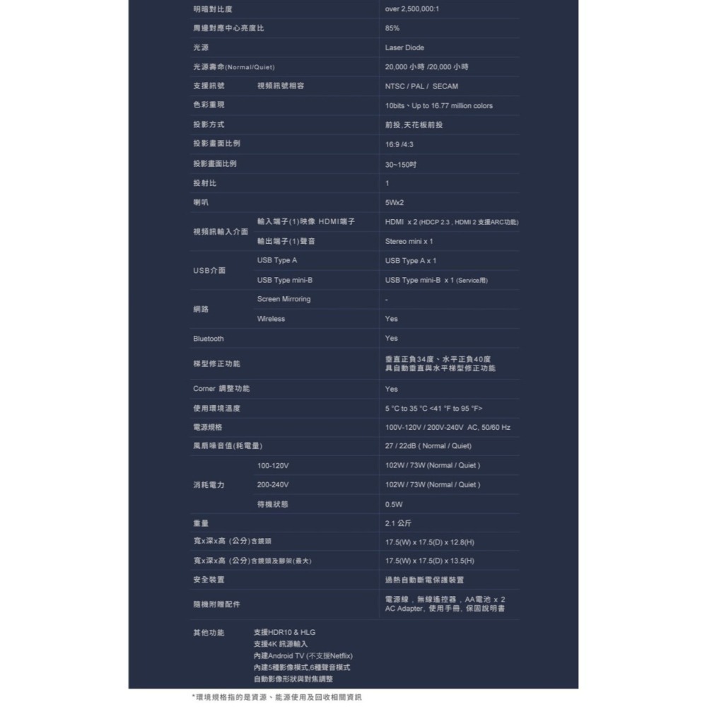 【贈收納包】EPSON 自由視移動光屏 3LCD雷射便攜投影機 EF-12 支援藍芽-細節圖11