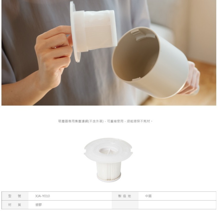 ±0 XJF-Y010 Y010 XJC-Y010 XJC-B021 Y011 正負零 濾網 水洗式 公司貨-細節圖2