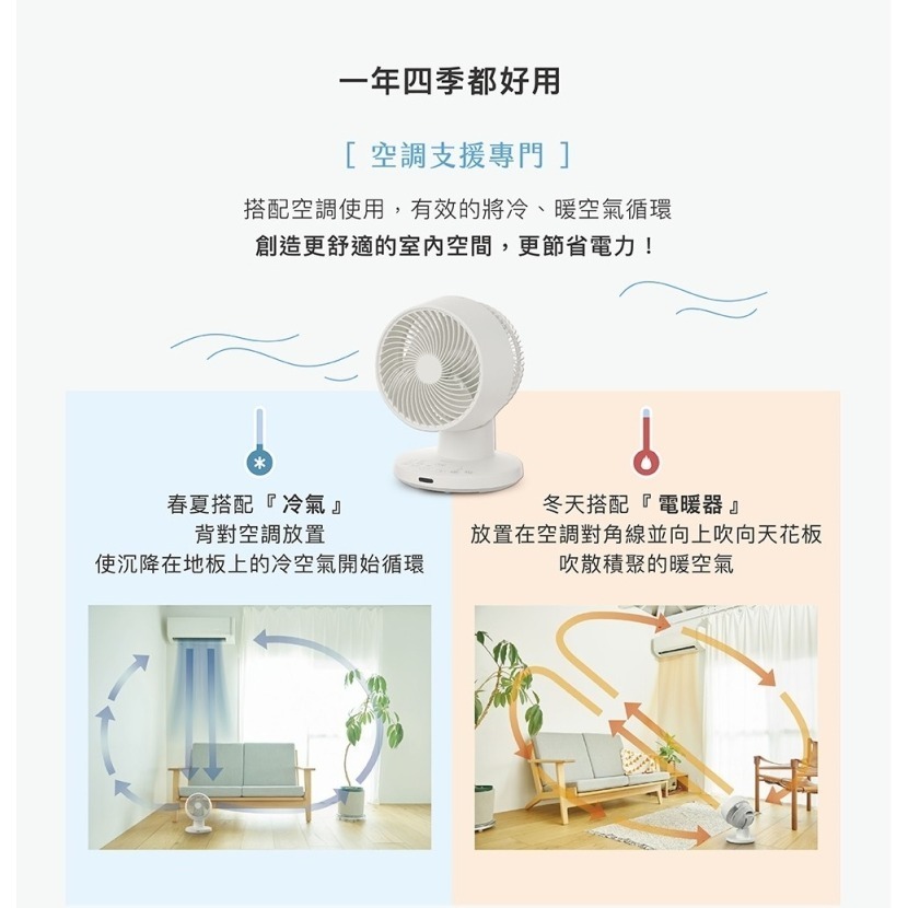 SIROCA siroca SF-A1610 3D氣流循環扇 DC扇 循環扇 電扇 原廠公司貨-細節圖4