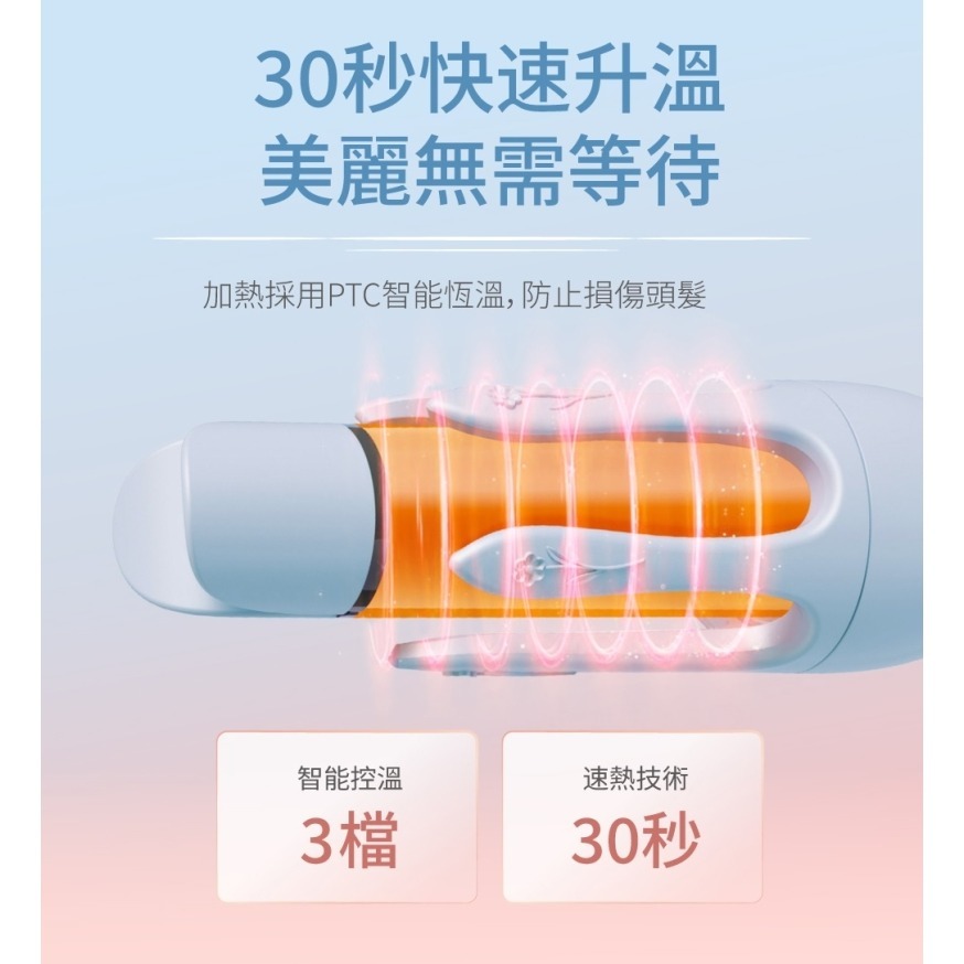 WHALL WS-201 負離子自動兩用捲髮棒 32mm 自動捲髮棒 直髮夾 捲髮器 電棒捲 公司貨-細節圖7