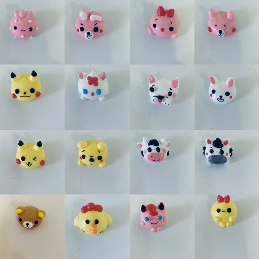 (百佳烘培)可愛造型馬林糖👍造型可選擇!婚禮小物~可蛋糕裝飾👍金線單顆包裝~10顆出貨-細節圖2